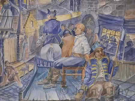 Painting, John Gray, watercolour, title: Montrose 3 - detail 2